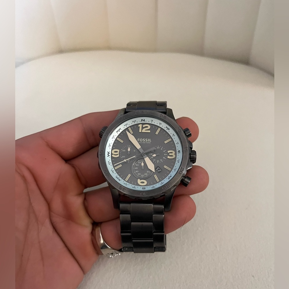 Fossil men’s wrist watch Nate chronograph